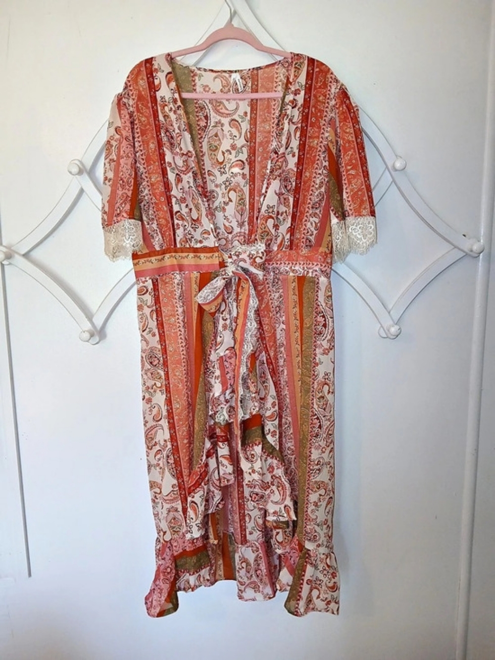 LIVE 4 TRUTH Paisley Cover-up Top Wrap Size 2X Like New